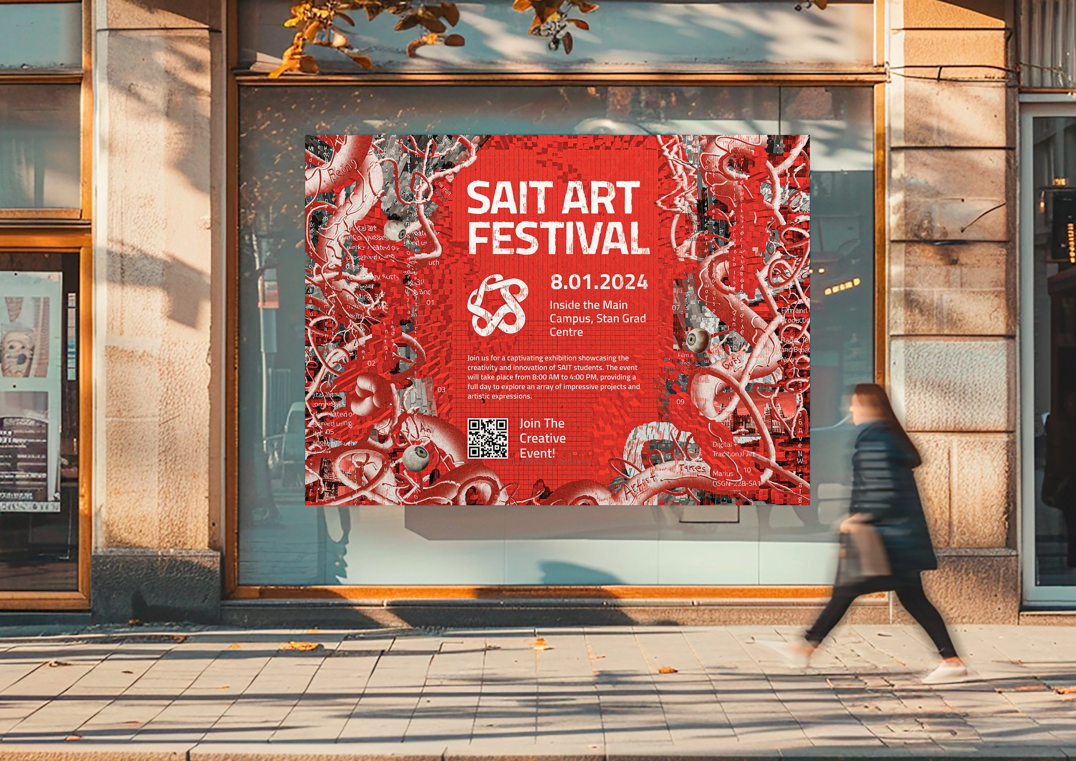 SAIT Art Festival Outdoor Advertisement